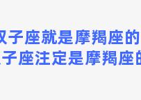 双子座就是摩羯座的劫 双子座注定是摩羯座的劫